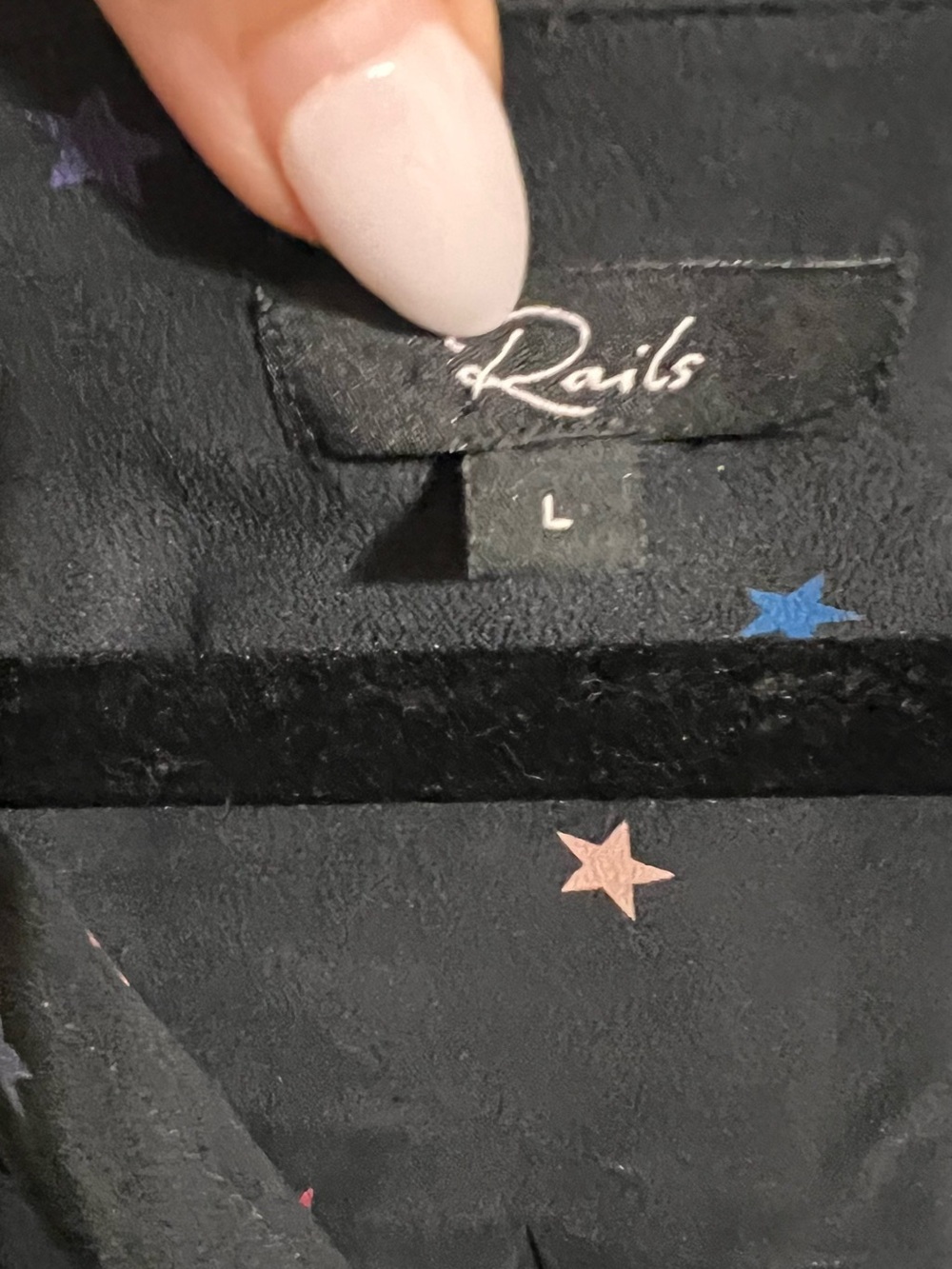 Rails Kate Rainbow Stars Silk Top